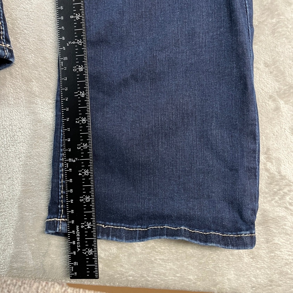 BKE Payton Bootcut Jeans Womens 27XL Dark Wash Stretch Denim 27x35.5 Embroidered - Picture 6 of 15